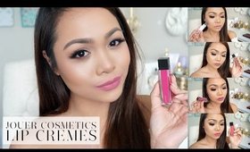 NEW Jouer Cosmetics Lip Crème Liquid Lipsticks Review + Lip Swatches | Charmaine Dulak