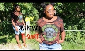 DIY Distressed & Bleached T-shirt! |Street Wear Fashion