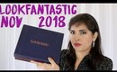 LookFantastic Beauty Box November 2018 Unboxing