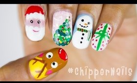 Easy Nail Art Designs For Christmas | #ChipperNails