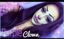💜 PURPLE CLOWN 💜 Makeup Idea Halloween 2017