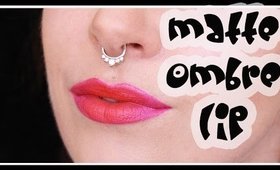 Simple Matte Pink/Orange Ombré Lip Tutorial | LetzMakeup
