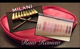 ♥Milani Raw Review | Naturals & Browns Color Statement♥