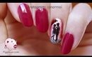 Romantic couple nail art tutorial
