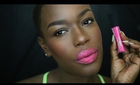 Spring Lipstick Loreal Infallible Matte Gloss Try on