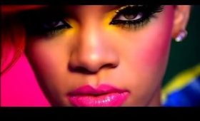 Rihanna feat David Guetta Who's That Chick Official Video Leak Inspired Makeup Look