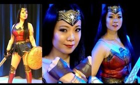 WONDER WOMAN Transformation | Halloween Drugstore Makeup & Costume