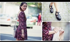 OOTD: Rochiță florală și sandale cu platformă | The Pretty Blossoms