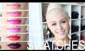 WET N WILD Lipstick Swatch and Review