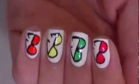 Sunglasses Nail Art