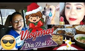 El último tapón, al fin a cenar, mi perro enfermó  | Vlogmas 22 al 25 *2018 |  Kittypinky
