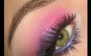 Dramatic Pink & Purple Summer make-up tutorial