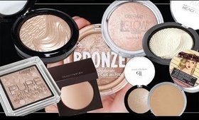 Powder Highlighter Collection inc. Makeup Revolution Haul | LetzMakeup