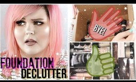 Foundation Declutter | Decluttering My Makeup 2018