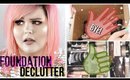 Foundation Declutter | Decluttering My Makeup 2018