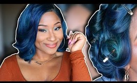 BLUE HAIR COLOR DYE TUTORIAL FT. NADULA HAIR