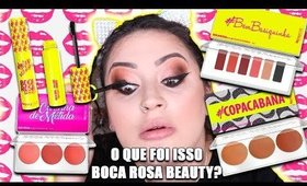 TESTEI AS MAKES DA BOCA ROSA BEAUTY E SENTA QUE LÁ VEM HISTÓRIA | Duda Fernandes