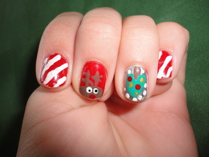 Last minute Christmas/Holiday nails!