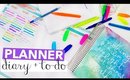 Planner, Diary + To-do List To Get Organised, Be Productive + Achieve Goals