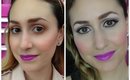 Maquillaje con los labios morados  ( segundo look  )