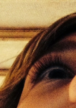 My real lashes! 