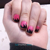 Zig Zag Black And Pink Coral