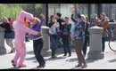 #TurnDownFerLondon: A Dancing Pink Hippo!