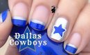 Dallas Cowboys Nail Art Tutorial by The Crafty Ninja