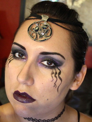 this was a contest entry on Facebook for dark makeup