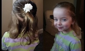 Dads can do hair too! A Toddler Hairstyle Done by a Dad