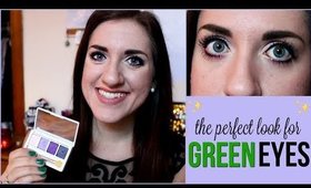 My Favorite Purple Eye Look! *Make Your Green Eyes Pop* | tewsimple