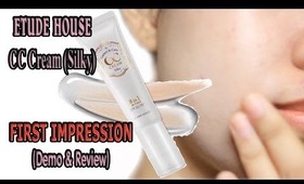 Etude House CC Cream (#1 Silky) First Impression | Demo & Review - thelatebloomer11