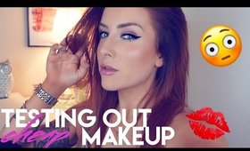 TRYING OUT CHEAP MAKEUP 😳💸