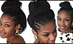 3 Senegalese Twists/ Box Braids Hairstyles| Bun Edition!