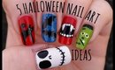 Simple Mix & Match Halloween Nail Art Tutorial. 5 Easy Halloween Nail Ideas | stephyclaws