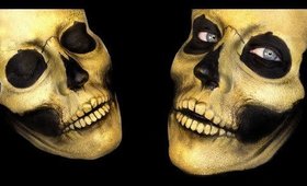 ☠ BEAUTIFUL DEATH: 24 Karat Skull Makeup☠