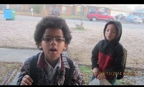 My boys saying happy Valentine days =)