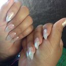 Glitter Stiletto nails 