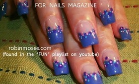 NAIL ART FOR BEGINNERS: dots on a french for NAILS magazine: robin moses nail art tutorial 508