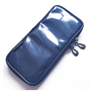 Hakuhodo Po810Ib Enamel brush pouch - Indigo Blue