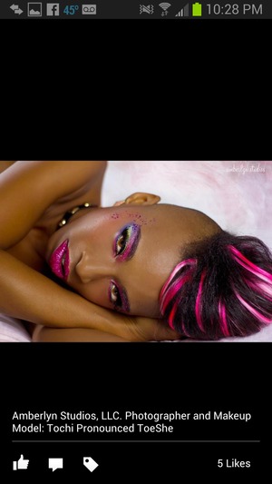 candy shoot. also makeup consisted of candy sugar flakes blended