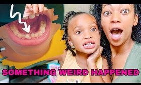 Daughter has Adult Tooth before Baby Teeth Falls Out | Logan Looses her First Tooth | Jessika Fancy