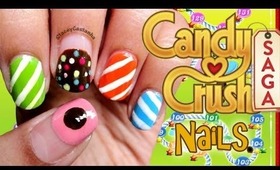 Candy Crush inspired nails | Tutorial