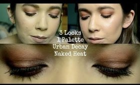 3 Looks 1 Palette: Urban Decay Naked Heat | Alexis Danielle