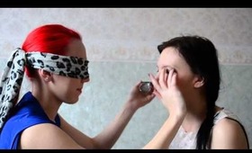 Tag: Blindfolded makeup challenge