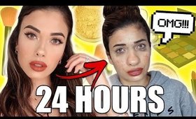 I WORE MAKEUP for 24 HOURS 😱 What Happened to My Skin?