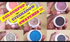 ColourPop Eyeshadows Review + Swatches on Black Woman