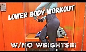 Lower body workout w/ NO WEIGHTS | Home workout | Ashstar FIT