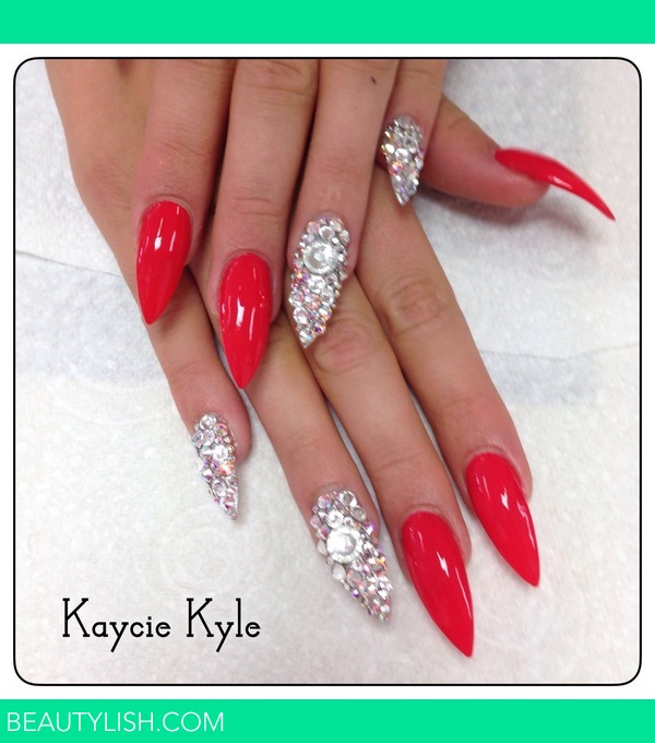 Super long bling nails | Kaycie K.'s Photo | Beautylish