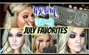 GRWM | Glitter Liner : Using JULY Favorites